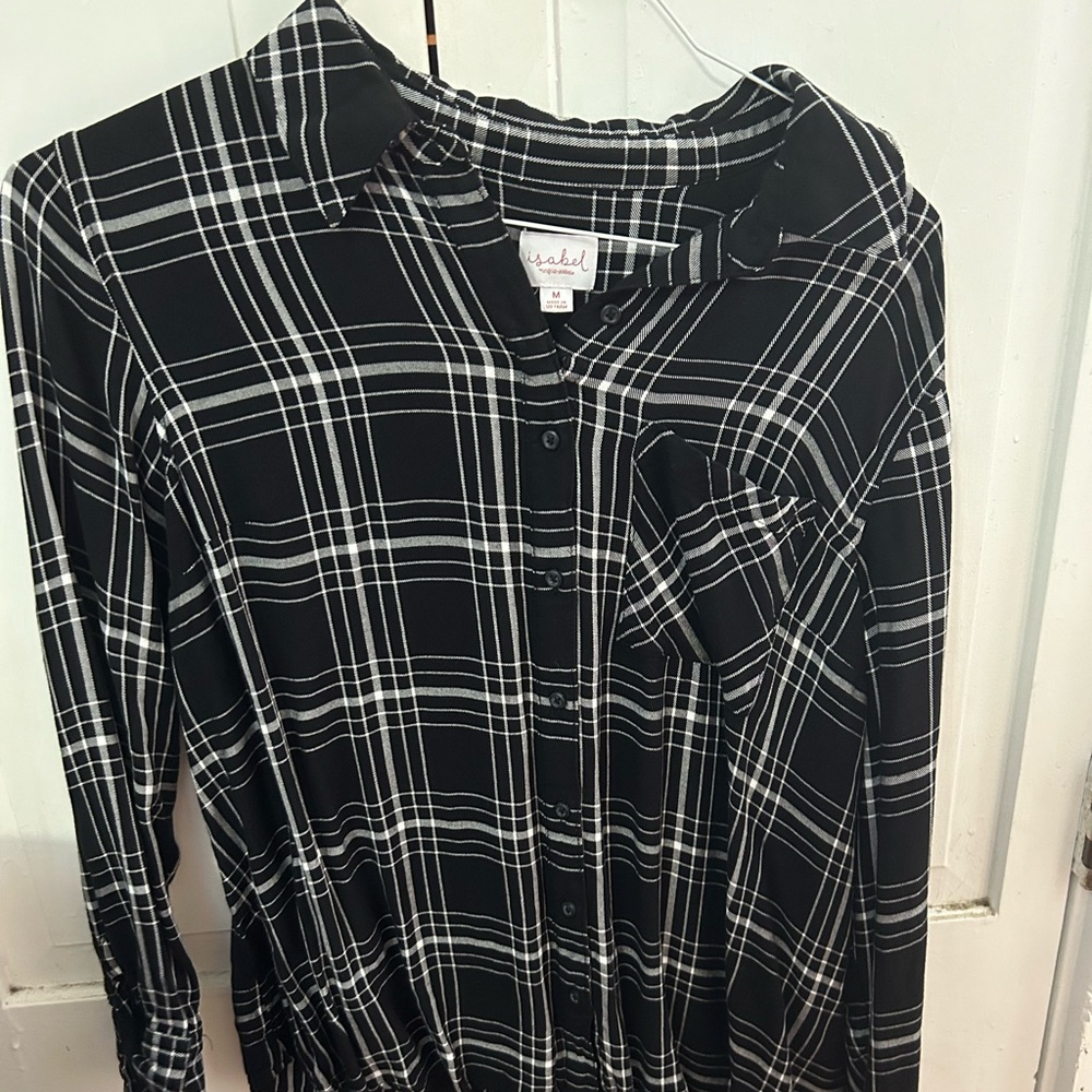 Maternity flannel top